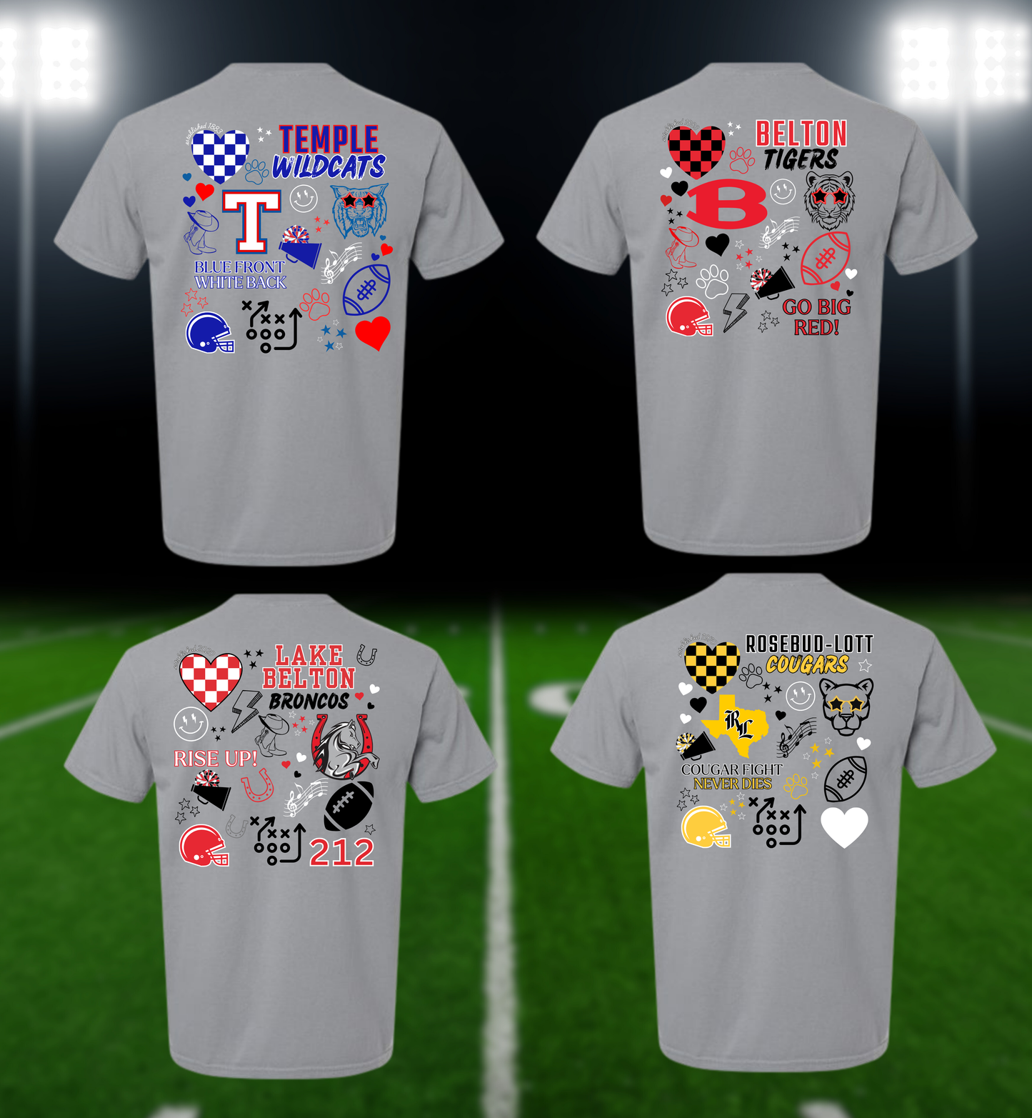 Friday Night Lights Collage Tee
