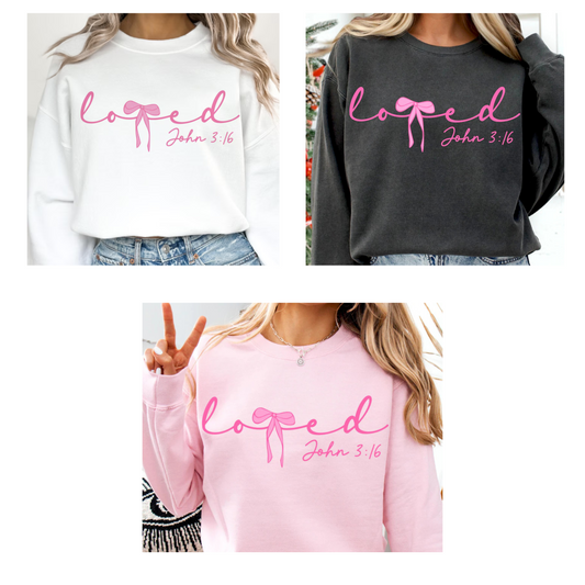 Loved John 3:16 Sweatshirt